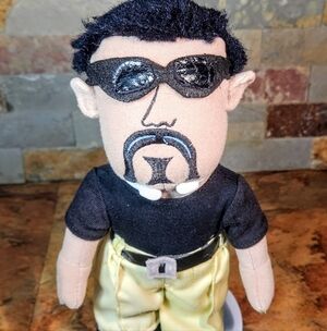 Vintage Y2K - 2001-Homies Mr. Pit Plush Collectible Doll Toy • 9"-Tall •